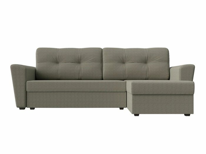 Угловой диван-кровать Амстердам лайт серо-бежевого цвета правый угол - купить Угловые диваны по цене 27999.0