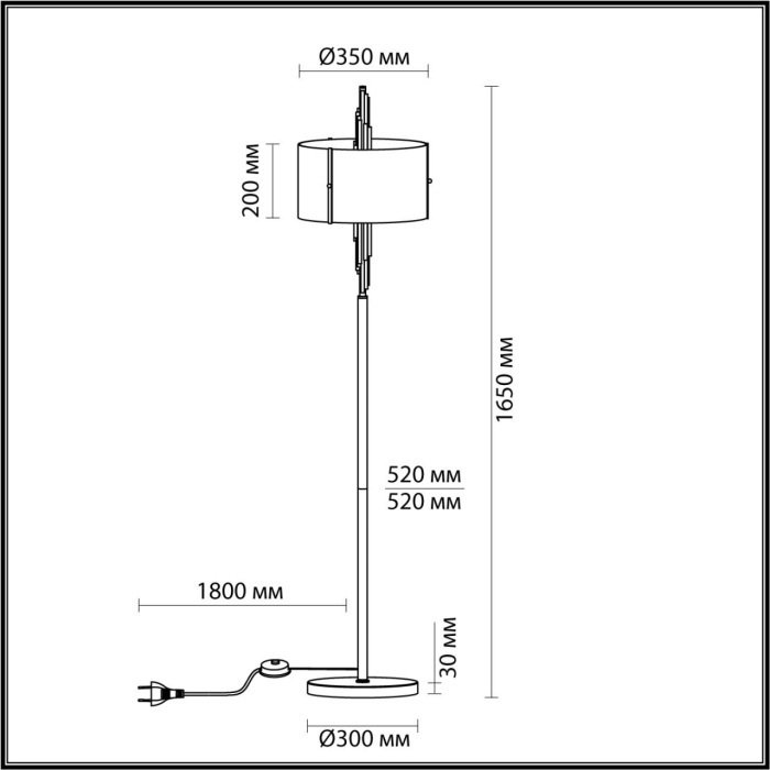 Торшер Odeon Light Margaret 5415/3F - купить Торшеры по цене 39430