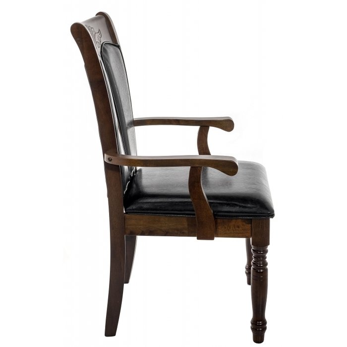 Кресло-стул Gala dirty oak / black из массива гевеи - лучшие Обеденные стулья в INMYROOM