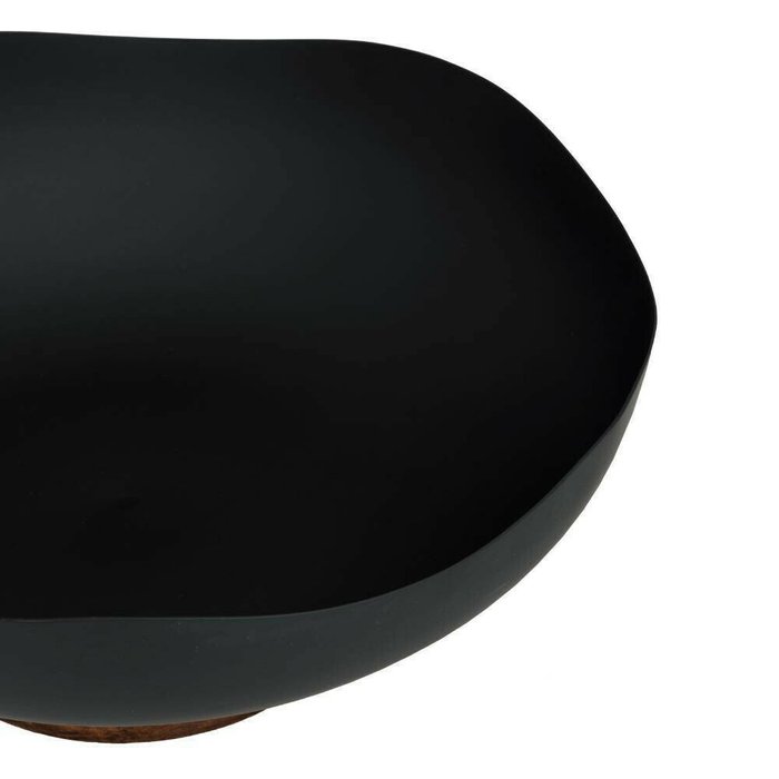 Декоративная чаша Monywa черного цвета - лучшие Декоративные предметы в INMYROOM