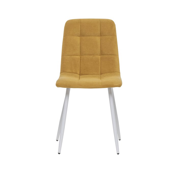 Стул Скай бело-горчичного цвета - купить Обеденные стулья по цене 4980.0