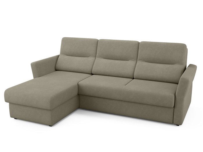 Угловой диван-кровать левый Sonny бежево-коричневого цвета - купить Угловые диваны по цене 91800.0