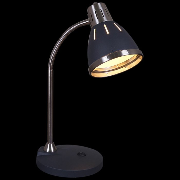 Настольная лампа 02155-0.7-01 BK (металл, цвет черный) - купить Рабочие лампы по цене 3630.0