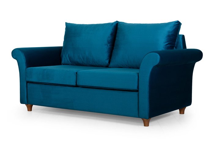 Диван прямой Мэдисон Blue синего цвета - лучшие Прямые диваны в INMYROOM