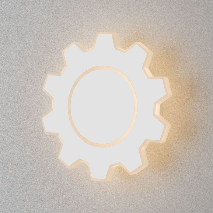Настенный светодиодный светильник Gear M белый MRL LED 1095 белый