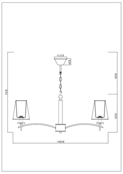 Подвесная люстра Arte Lamp KENSINGTON A4098LM-8CC - купить Подвесные люстры по цене 24990.0