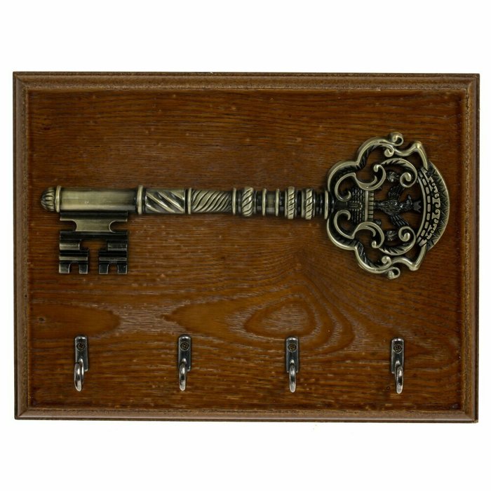Ключница Ключ коричневого цвета
