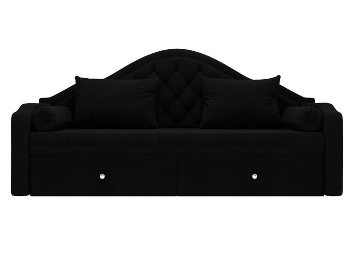 Диван-кровать Сойер черного цвета - купить Прямые диваны по цене 49999.0