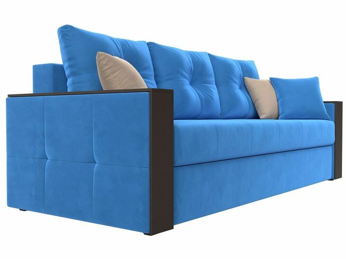 Диван-кровать Валенсия голубого цвета - лучшие Прямые диваны в INMYROOM