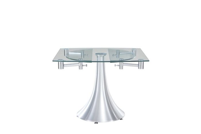 Раскладной обеденный стол со стеклянной столешницей - купить Обеденные столы по цене 66600.0