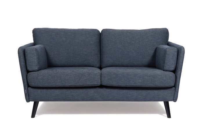 Прямой диван Visby синего цвета