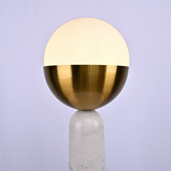 Настольная лампа Marble Globe White - лучшие Настольные лампы в INMYROOM