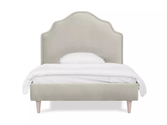 Кровать Princess II L 120х200 светло-серого цвета - лучшие Кровати для спальни в INMYROOM