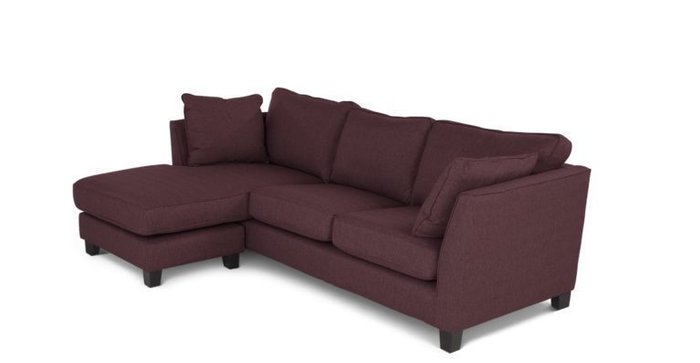 Угловой диван Wolsly темно-пурпурного цвета - купить Угловые диваны по цене 78300.0