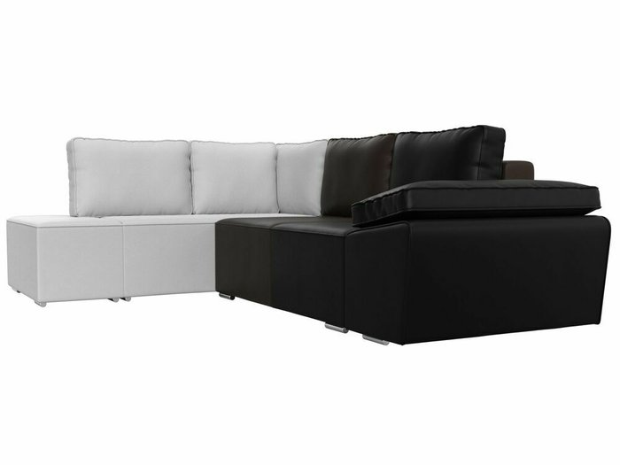 Угловой диван-кровать Хьюго мультиколор (экокожа) левый угол - лучшие Угловые диваны в INMYROOM