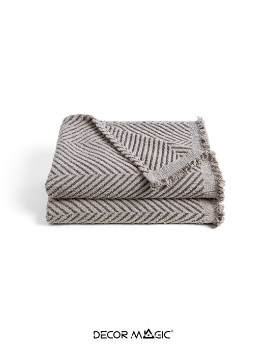 Покрывало Demi Plain 180x230 цвета мокко