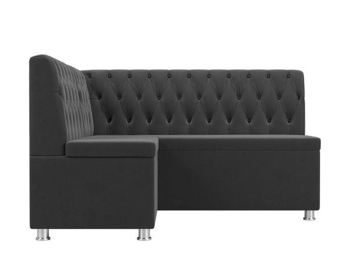 Кухонный угловой диван Мирта серого цвета левый угол - купить Угловые диваны по цене 38999.0