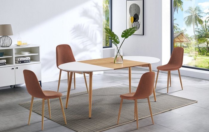 Обеденный стул Ray коричневого цвета - купить Обеденные стулья по цене 2423.0