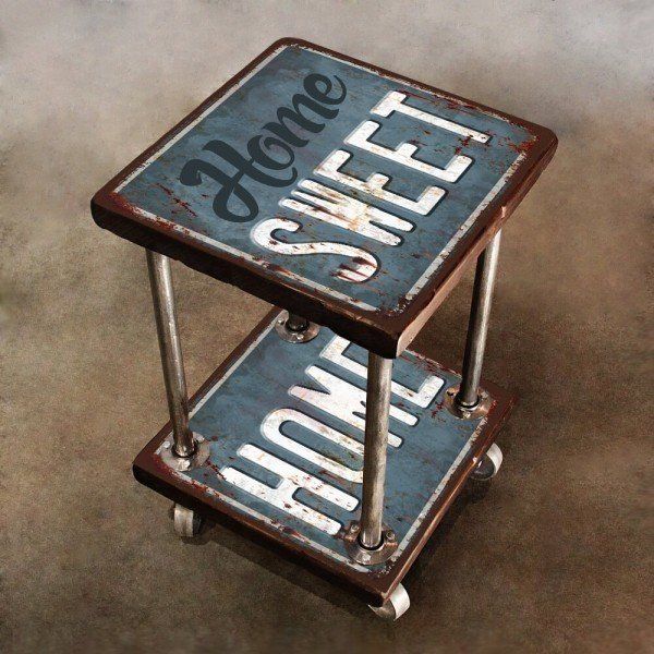 Кофейный столик на колесах Home из массива сосны - купить Кофейные столики по цене 16500.0