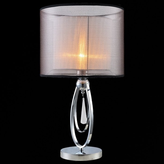 Настольная лампа IL1405-1T-27 CR (ткань, цвет черный) - купить Настольные лампы по цене 7960.0