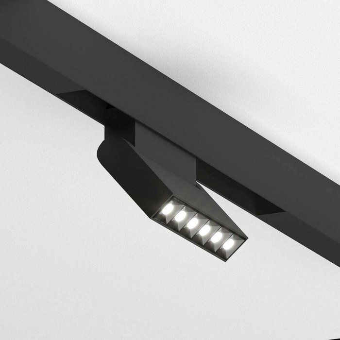Трековый светодиодный светильник Slim Magnetic HL01 черного цвета - купить Трековые светильники по цене 3280.0