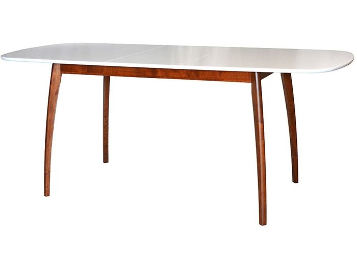 Стол раздвижной Спайдер коричнево-белого цвета - лучшие Обеденные столы в INMYROOM