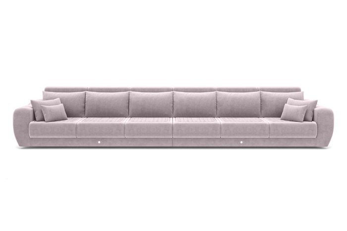 Модульный диван-кровать серо-лилового цвета