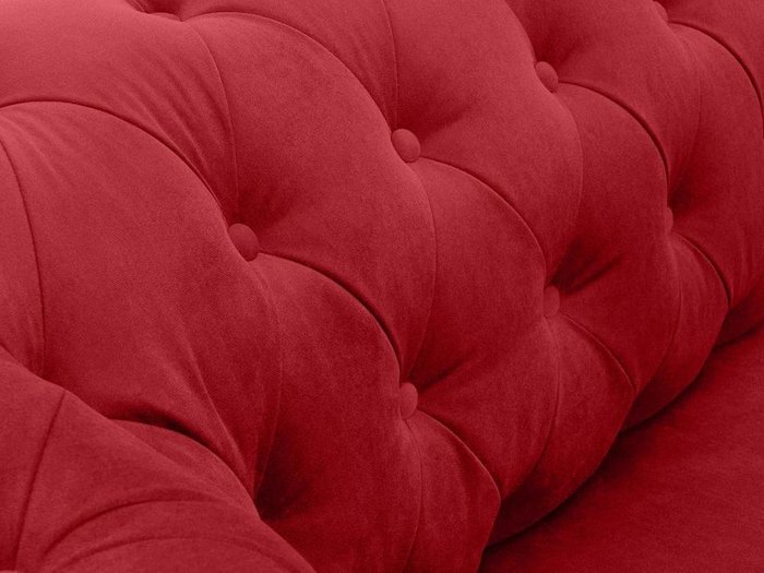 Диван Chesterfield красного цвета - лучшие Прямые диваны в INMYROOM