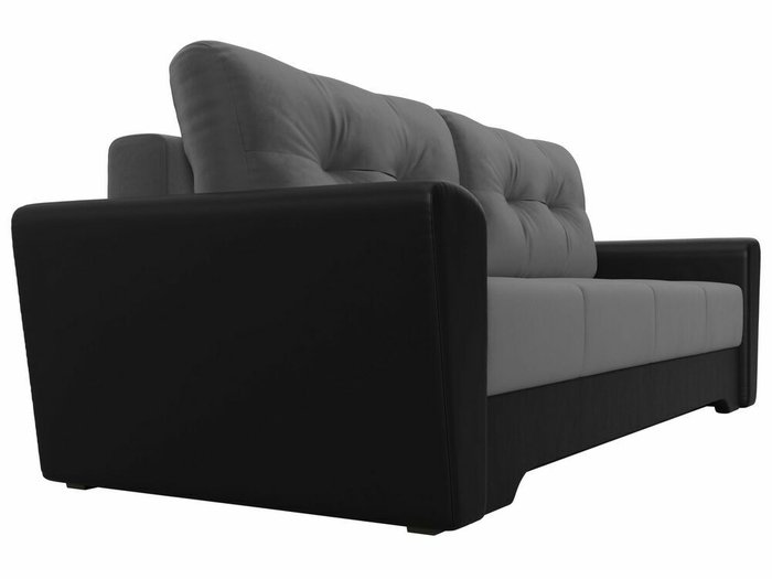 Диван-кровать Амстердам серого цвета (экокожа/ткань) - лучшие Прямые диваны в INMYROOM