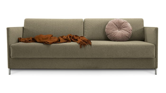 Диван-кровать Леонора Лайт темно-оливкового цвета - купить Прямые диваны по цене 52000.0