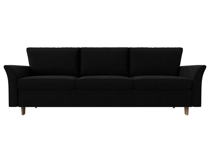 Прямой диван-кровать София черного цвета - купить Прямые диваны по цене 54999.0