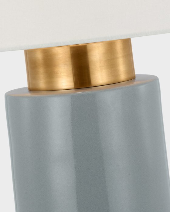 Серо-голубая настольная лампа “Бьют” - лучшие Настольные лампы в INMYROOM