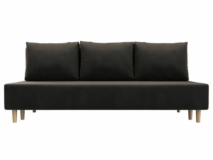 Диван-кровать Лига 033 темно-коричневого цвета - купить Прямые диваны по цене 30999.0