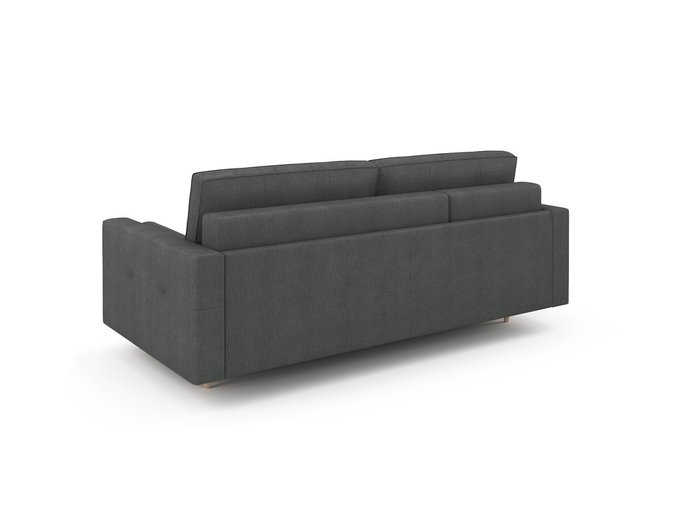 Угловой раскладной диван Отто левый темно-серого цвета - лучшие Угловые диваны в INMYROOM