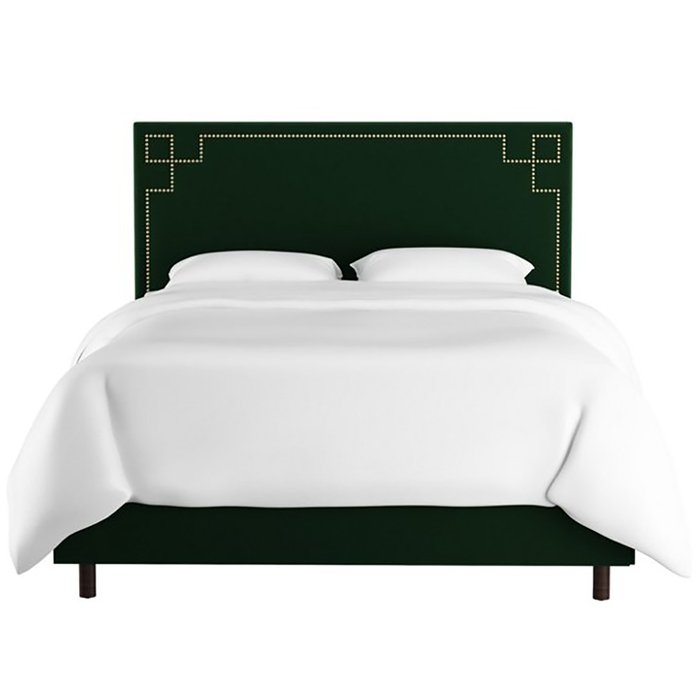 Кровать Aiden Emerald зеленого цвета 180х200