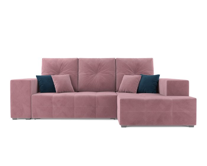 Угловой диван-кровать Монреаль пудрового цвета - купить Угловые диваны по цене 39990.0
