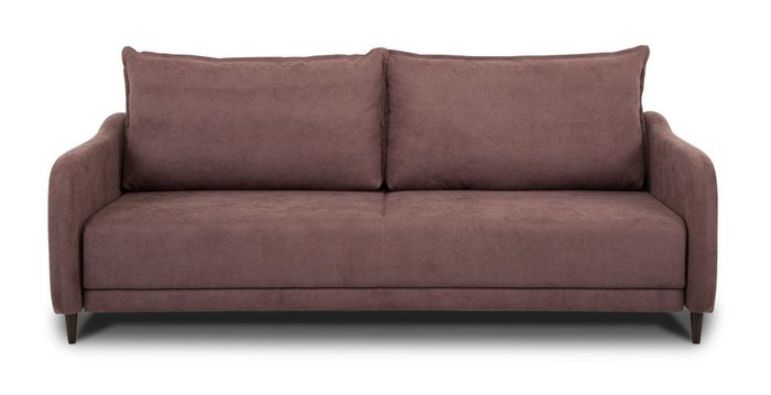 Прямой диван-кровать Бьёрг коричневого цвета