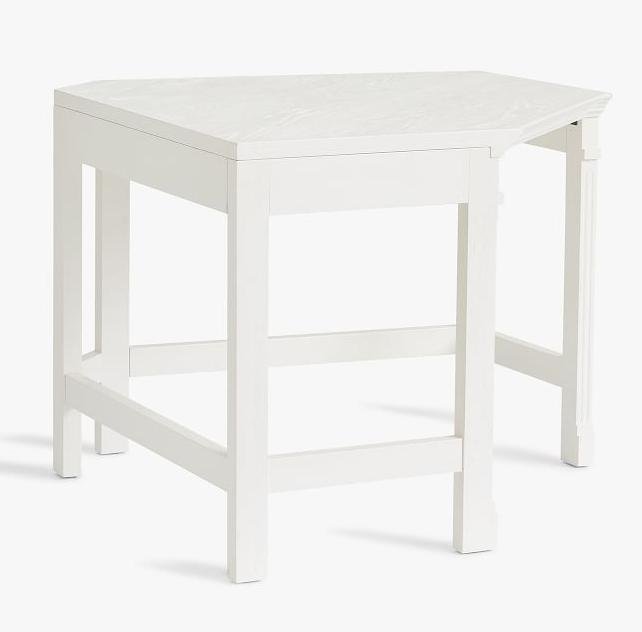 Угловой письменный стол Брюгге белого цвета - лучшие Письменные столы в INMYROOM