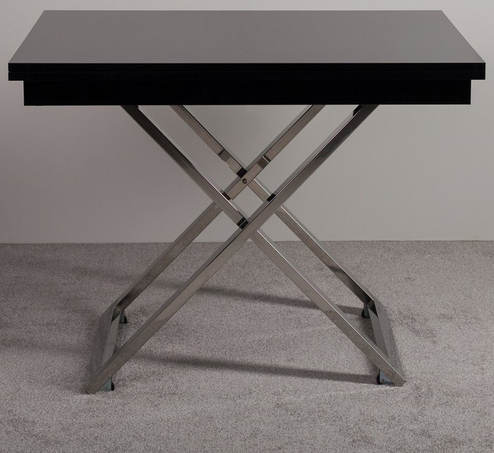 Стол-трансформер Cross GW цвета черный глянец  - купить Обеденные столы по цене 46690.0
