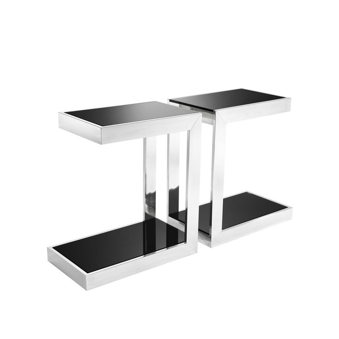 Приставной столик Chapman с черной столешницей - купить Консоли по цене 69610.0