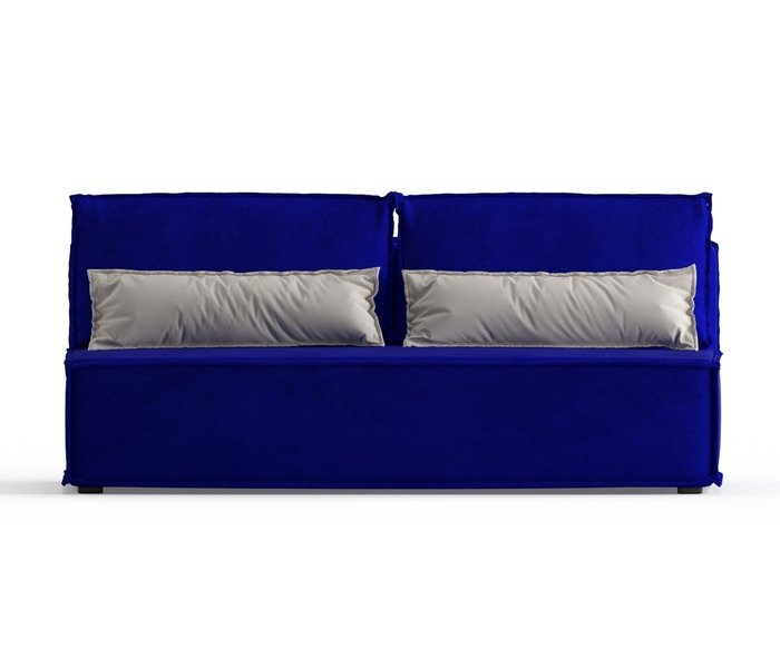 Диван-кровать Ли Рой Лайт в обивке из велюра Zara синего цвета - купить Прямые диваны по цене 26250.0