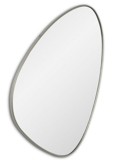 Настенное зеркало Sten S в раме серебряного цвета - купить Настенные зеркала по цене 15300.0
