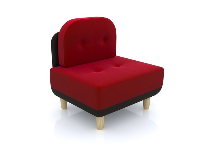 Кресло Торли красного цвета