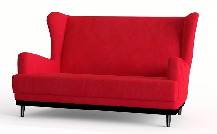 Диван прямой Грэмми красного цвета - купить Прямые диваны по цене 17990.0
