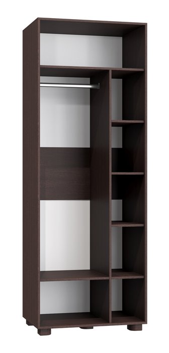 Шкаф с зеркалом Монблан коричневого цвета - лучшие Шкафы распашные в INMYROOM