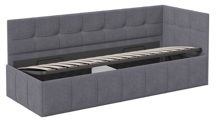 Кровать Грей 80х200 серого цвета с подъемным механизмом - лучшие Кровати для спальни в INMYROOM