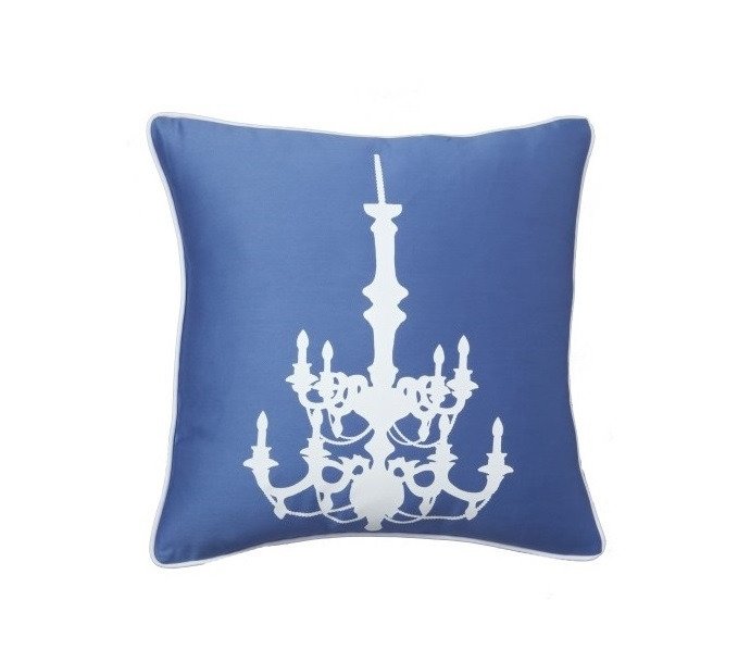 Подушка с принтом Chandelier Diamond-Blue 