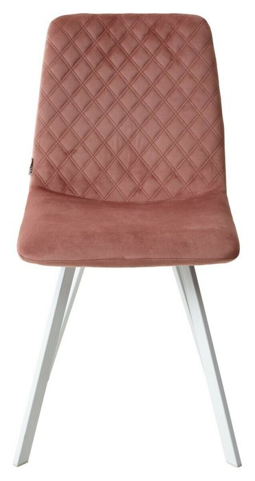 Стул Daiquiri розового цвета с белыми ножками - купить Обеденные стулья по цене 4500.0