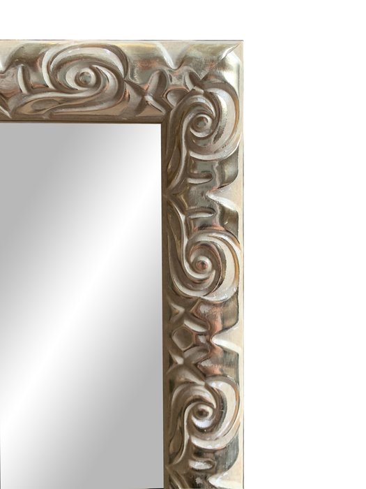 Настенное зеркало Стокгольм в раме бежевого цвета - купить Настенные зеркала по цене 5800.0