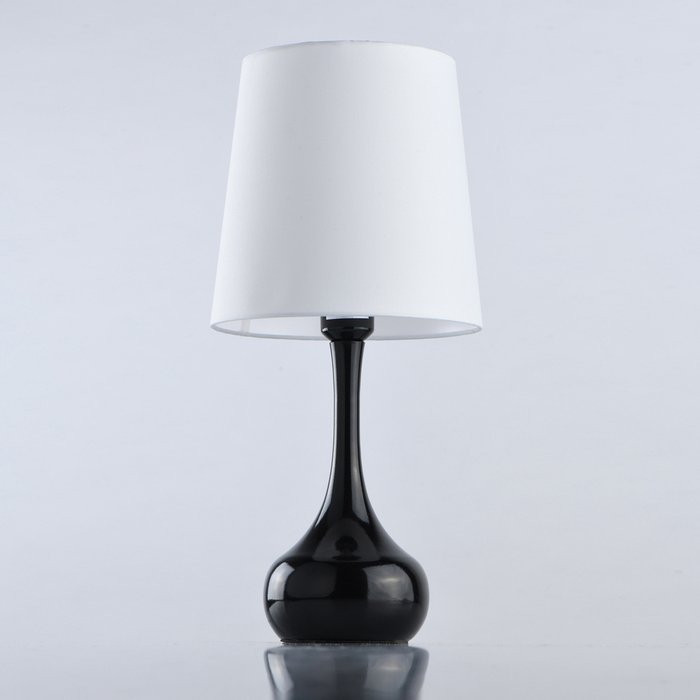 Настольная лампа Салон с черным основанием - купить Настольные лампы по цене 4690.0